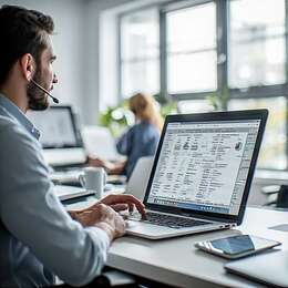 Remote IT support technician assisting a client