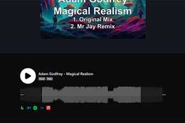 DKDJ release page showing the SoundCloud player