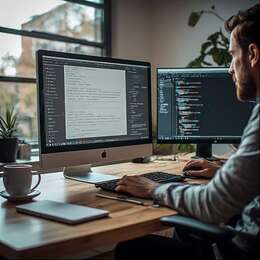 Website development and design workspace